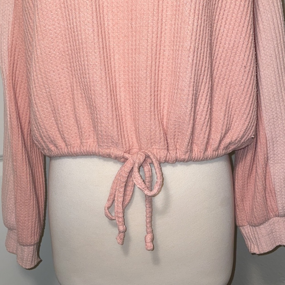 HOLLISTER long sleeve Open Back Waffle Knit shirt top in women’s XS . - Picture 8 of 10